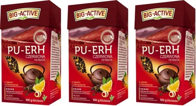 Produktbild von Pu-Erh roter Tee Zitrone lose 3x 100g - chinesischer loser Tee - Big-Active