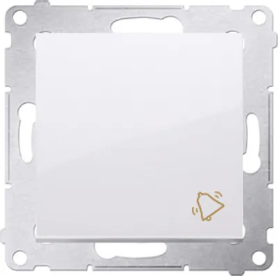 Produktbild von Kontakt-Simon DD1A.01/11, Drucktasten-Schalter, Kunststoff, Weiß, IP20, IP44, 250 V, 16 A