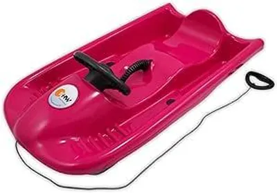 Produktbild von KHW Snow Flyer Schlitten | Pink | High-Speed Lenkschlitten für Kinder ab 6 | HDPE, Metallbremse & ergonomischer Sitz | Spiel gut Siegel | bis 80 kg belastbar