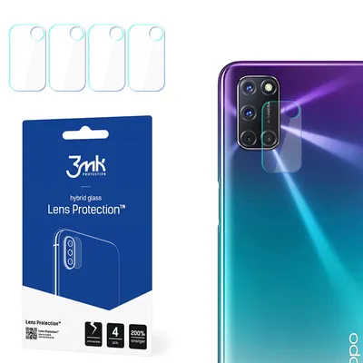 Produktbild von 3mk Hybridglas Lens Protection für Oppo A72 Kamera Objektiv Kameralinse 0,16mm 6H (4 Stück)