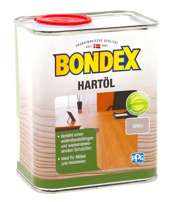 Produktbild von Bondex Hartöl grau 0,75L Möbelöl Möbel Öl Holzöl Holz Hartholzöl