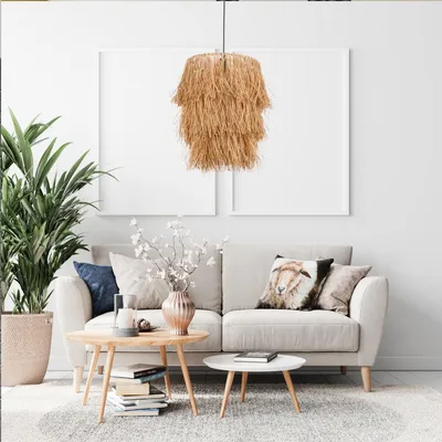 Image de Opviq, Tassel- TasselFLH, Naturel, Lustre, Corps en métal
