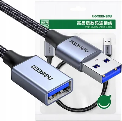 Image de Ugreen Us115 Câble Usb-A (mâle) / Usb-A (femelle) 5Gb/S 5M - Noir