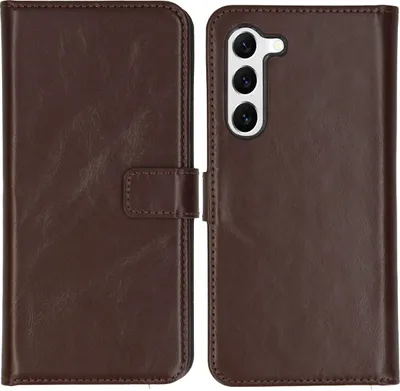 Obrázek produktu pro Selencia Kožené pouzdro Samsung Galaxy S23 - hnědé