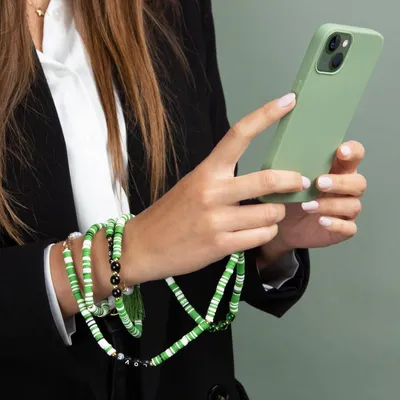 Produktbild von case&me 60cm Umhängeband mit Perlen, universell für Smartphones