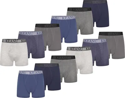 Produktbild von Keanu - Boxershorts für Herren (12er-Pack) TC473 (XL) (Blau)