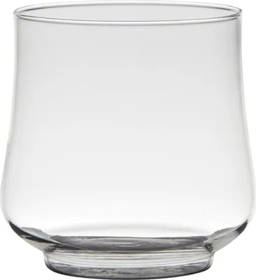 Produktbild von INNA-Glas Windlicht ADISRA aus Glas, Standfuß, klar, 13,7cm, Ø13,9cm - Kerzenglas
