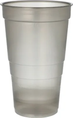 Produktbild von 25 Mehrweg-Trinkbecher PP 0,5 l Ø 9,5 cm · 14,4 cm grau