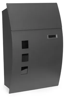 Immagine prodotto di Cassetta postale da parete in acciaio zincato antracite ModernHome
