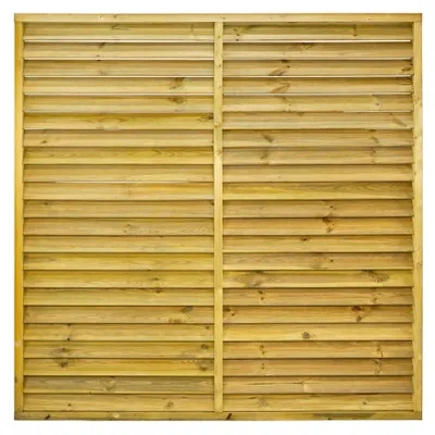 Produktbild von Ligna Gard Jalousie Rahmenzaun Luzern 180x180 cm Holzzaun Fichte Kesseldruckimprägniert