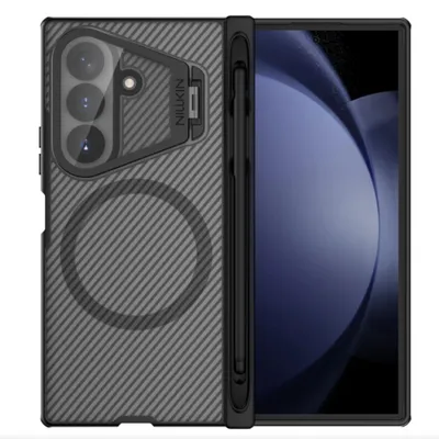 Obrázek produktu pro Pouzdro na mobil s perem pro Galaxy Z Fold8 Ultra, Nillkin CamShield Prop Magnetic s technologií MagSafe, průhledné, černé