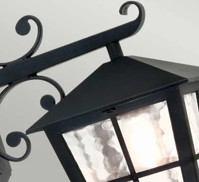 Produktbild von Elstead Canterbury Außen-Wandleuchte E27 41cm Schwarz IP43
