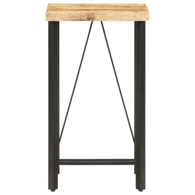 Zdjęcie produktu dla vidaXL Stolik barowy 60x60x107 cm Surowe drewno mango