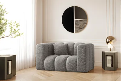Image de Fauteuil, canapé Grand modulaire tissu Haga Gris