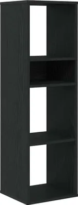 Obrázek produktu pro vidaXL Police na knihy černá 34x31x112 cm Materiál na bázi dřeva