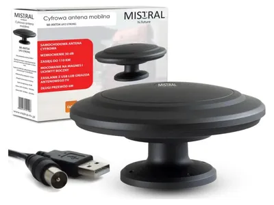 Obrázek produktu pro Anténa MISTRAL MI-ANT04 pro karavany, černá