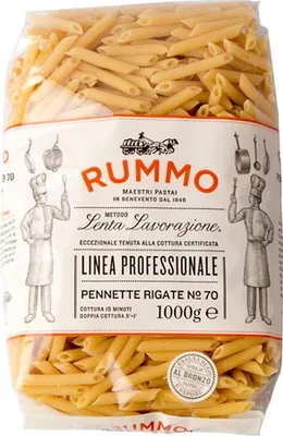 Immagine prodotto di Rummo Lenta Lavorazione Pennette Rigate No.70 1000g Packung (Rundnudeln)
