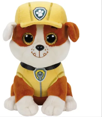 Produktbild von TY Beanie Boos Glubschi Paw Patrol Rubble 15cm Hund Stofftier Plüschtier klein