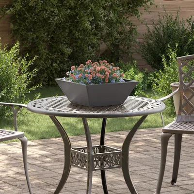 Produktbild von Möbel Metallpflanzer Schwarz Metall 40 x 40 x 15 cm Langlebig - Beete 873810