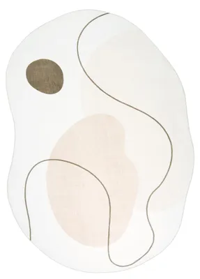 Obrázok produktu pre Mazovia Koberec Moderný, Abstraktný - Bova Serta - béžová a hnedá, 160x220 cm, do obývačky