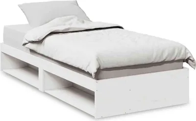 Immagine prodotto di vidaXL Letto da giorno senza materasso bianco 90x190 cm in legno di pino massiccio