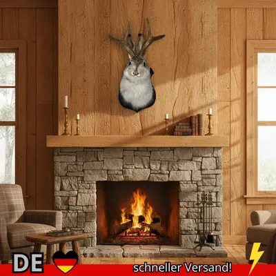 Produktbild von Innen-Schlafzimmer-Skulptur Hasenkopf Geweih Wandbehang Dekoration