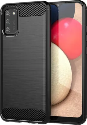 Obrázek produktu pro Pouzdro Carbon Shield pro Samsung Galaxy A02s - Černá KP10709