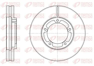 Produktbild von 2x REMSA Bremsscheibe 61408.10 vorne 53 9mm 293 0mm