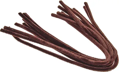 Produktbild von Pfeifenputzer braun, 10 Stk. ø 8 mm / 50 cm