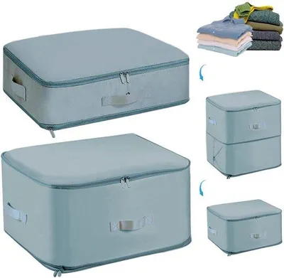 Image de Sacs de transport portables, sacs de rangement réutilisables, lot de 6, pompe manuelle.