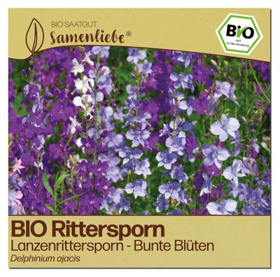 Produktbild von Samenliebe  Rittersporn Samen | Lanzenrittersporn - bunt - samenfestes  Saatgut