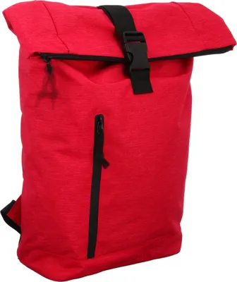 Produktbild von Rucksack BKR-113-1 Rolltop mit Steckschnalle Rot, gepolsterter Rücken, 39x55x12 cm