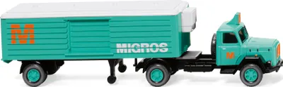 Produktbild von Wiking LKW Magirus Eckhauber Kühl-KSZ Migros 052003