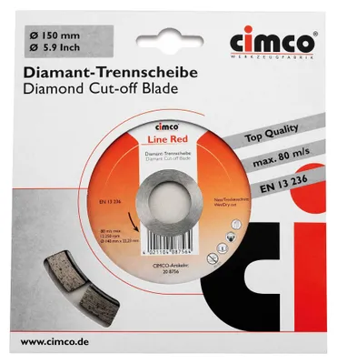 Obrázok produktu pre Diamantový rezný kotúč Cimco D=140 mm 20 8756 (208756)