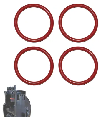 O-Ring-Dichtungen für Kaffeevollautomaten, 4 Stück, Silikon