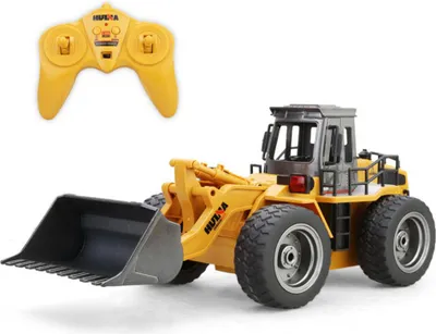 Produktbild von Huina 520 1:18 Fernbedienung Bulldozer Schneepflug Kinder Engineering Fahrzeugmodell