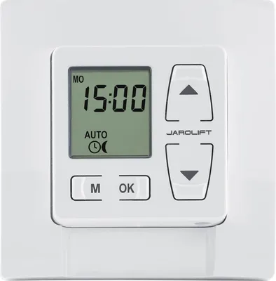 Produktbild von Jarolift Zeitschaltuhr Thor, ultraweiß / glänzend Astro-Dämmerungsberechnung, Lichtsensor-Steuerung, Sonnenautomatik, Zeitprogramme, Manuelle Steuerung