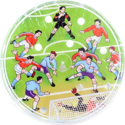 Produktbild von Geschicklichkeitsspiel Fußball und Hockey, doppelseitiges Spielbrett für Geschicklichkeit