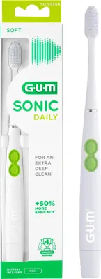 Immagine prodotto di Spazzola bianca a batteria Gum Sonic Daily