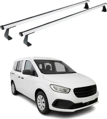 Image de Barres de toit transversales pour Mercedes Citan 2021-2025 Aluminium Gris 2 pcs