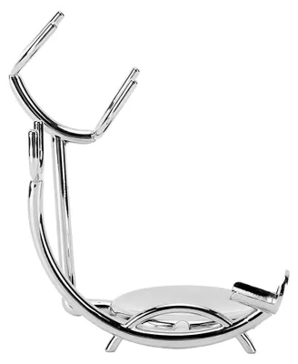 Produktbild von Metallständer für Rasiermesser zur Männerpflege. Praktische Aufbewahrungslösung für Bartschneider und Rasierzubehör. Eleganter Ständer für Rasiermesser