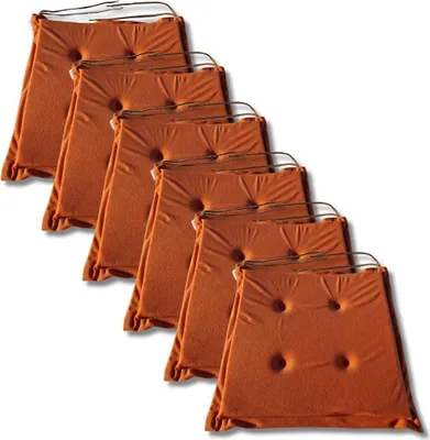 Immagine prodotto di Set 6 cuscini per sedie 40x40x3 cm sedute decorative - 1333