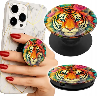 Obrázek produktu pro Držák telefonu Popsocket Fingerboard/Tiger Patterns