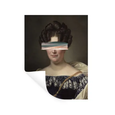 Produktbild von MuchoWow® Wandtattoo Wandsticker Wandaufkleber Johanna Henriëtte Engelen - Dubois Drahonet - Pastell 120x160 cm Selbstklebend und Repositionierbar - Wierderverwendbar - Selbstklebend