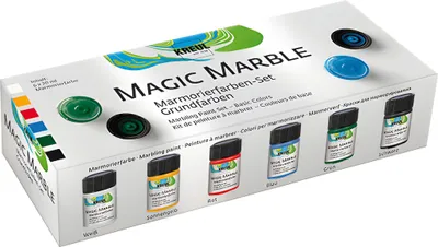 Produktbild von KREUL Marmorierfarben Magic Marble Grundfarben 6x20ml
