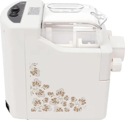 Produktbild von Elektrische Nudelmaschine - Pastamaschine - 180W Motor - 500 g Teigkapazität - 9 Formen - automatisches Teigkneten - EU-Stecker - Weiß