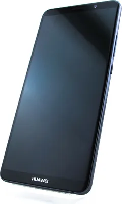 A dark-colored smartphone is shown at an angle against a white background.