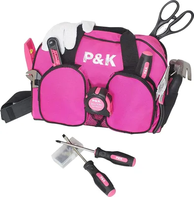 Produktbild von Famanu Werkzeugset 77-teilig - Rosa, ideal für DIY-Projekte