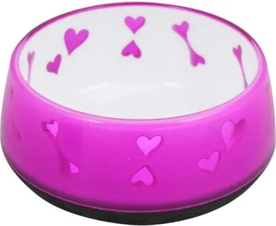 Produktbild von All for Paws Hundenapf Dog Love Bowl - Pink - 300 ml
