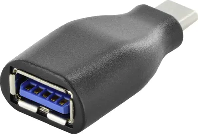 Zdjęcie produktu dla Digitus Adapter USB-C, USB-C - USB-A, USB C, USB A, Czarny